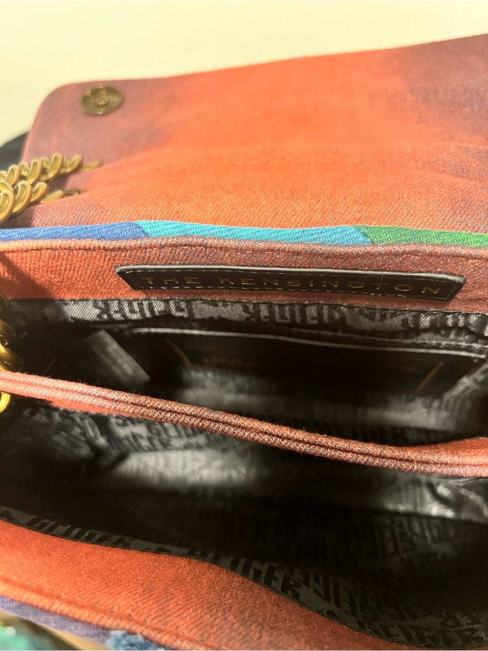 NWT Kurt Geiger Kensington Rainbow Denim Shoulder Bag - Picture 12 of 12